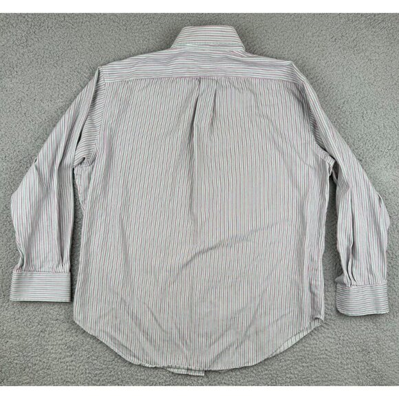 LRL Lauren Ralph Lauren Mens Long Sleeve Button Down Shirt Gray Striped 16 32/33 - Picture 2 of 10